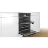 Bosch NBS533BB0B Series 4 Built-Under Electric Double Oven, Black, A Rated