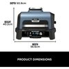 Ninja OG901UK Black & Blue Woodfire Pro Connect XL Electric BBQ Grill & Smoker