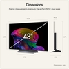LG OLED48C66LB.AEK 48" OLED evo Smart Television, 4K Ultra HD, in bright and dark rooms, F Rated