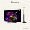 LG OLED48G66LS.AEK 48" OLED evo Smart Television, 4K Ultra HD, in bright and dark rooms, E Rated