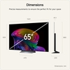 LG OLED65C66LB.AEK 65" OLED Smart Television, 4K Ultra HD, in bright and dark rooms, F Rated