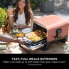 Ninja OO101UK Woodfire Electric Outdoor Oven, Artisan Pizza Maker and BBQ Smoker, Copper