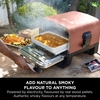 Ninja OO101UK Woodfire Electric Outdoor Oven, Artisan Pizza Maker and BBQ Smoker, Copper