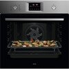 AEG OS6PB50AM Built-In Electric Single Oven with Pyrolytic Cleaning, Stainless Steel, A+ Rated