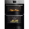 AEG OU5CP40M Built-In Electric Double Oven, Stainless Steel, A Rated