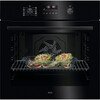 AEG OU5PB40XK Exclusiv Built-In Electric Single Oven with Pyrolytic Cleaning, Black, A+ Rated