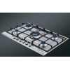 Smeg P272XGH Cucina 72cm 5 Burner Gas Hob, Stainless Steel