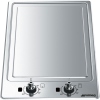Smeg PGF30T-1 Classic 51cm Teppan Yaki Domino Hob, Stainless Steel