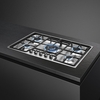 Smeg PGF75-4 Classic 72cm 5 Burner Gas Hob, Stainless Steel