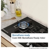Bosch PGM7B5K90 Series 4 75cm 5 Burner Gas Hob, Stainless Steel