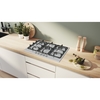 Bosch PGQ7B5K90 Series 4 5 Burner Gas Hob, Stainless Steel