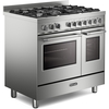 DeLonghi PRO 965 TGXX 90cm Gas Range Cooker, Stainless Steel, A Rated