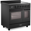 DeLonghi PRO 965 TIMAA 90cm Induction Range Cooker, Grey, A Rated
