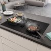Bosch PVQ81AH26E Series 6 80cm Vented Hob, Black, B Rated
