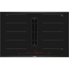 Bosch PXX875D67E Serie 8 82cm Induction Hob with Extractor, Black, B Rated