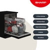 Sharp QW-NA1FF47D3M2-EN Dishwasher, 13 Place Settings, D Rated