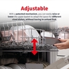 Sharp QW-NA1FF47D3W2-EN Dishwasher, 13 Place Settings, White, D Rated