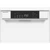 Sharp QW-NS1EF49E0W-EN Slimline Dishwasher, 10 Place Settings, White, E Rated