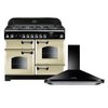 Rangemaster Classic Gas Range Cooker & Hood Pack, A+ Rated