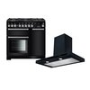 Rangemaster Encore Deluxe Dual Fuel Range Cooker & Hood Pack, A Rated