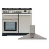 Rangemaster Professional Deluxe Dual Fuel Range Cooker & Hood Pack, A Rated