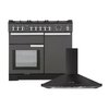 Rangemaster Professional Deluxe Dual Fuel Range Cooker & Hood Pack, A Rated