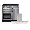 Rangemaster Professional Plus Ceramic Range Cooker & Hood Pack, A Rated