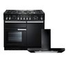 Rangemaster Professional Plus  Dual Fuel Range Cooker & Hood Pack, A Rated