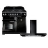 Rangemaster Classic Gas Range Cooker & Hood Pack, A+ Rated