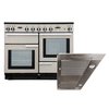 Rangemaster Professional Plus Induction Range Cooker & Hood Pack, A Rated