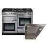 Rangemaster Professional Plus Dual Fuel Range Cooker & Hood Pack, A Rated