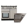 Rangemaster Professional Plus Dual Fuel Range Cooker & Hood Pack, A Rated