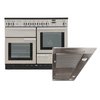 Rangemaster Professional Plus Ceramic Range Cooker & Hood Pack, A Rated