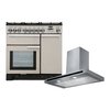 Rangemaster Professional Deluxe Dual Fuel Range Cooker & Hood Pack, A Rated