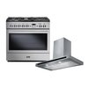 Rangemaster Professional Plus FX Dual Fuel Range Cooker & Hood Pack, A Rated
