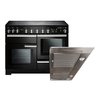 Rangemaster Professional Deluxe Induction Range Cooker & Hood Pack, A Rated