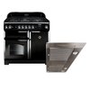 Rangemaster Classic Gas Range Cooker & Hood Pack, A+ Rated