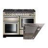 Rangemaster Encore Deluxe Dual Fuel Range Cooker & Hood Pack, A Rated