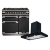 Rangemaster Elise Dual Fuel Range Cooker & Hood Pack, A Rated