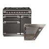 Rangemaster Elise Dual Fuel Range Cooker & Hood Pack, A Rated