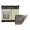 Rangemaster Kitchener Dual Fuel Range Cooker & Hood Pack, A Rated