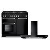 Rangemaster Kitchener Gas Range Cooker & Hood Pack, A Rated