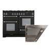 Rangemaster Kitchener Dual Fuel Range Cooker & Hood Pack, B Rated
