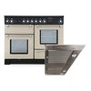 Rangemaster Kitchener Ceramic Range Cooker & Hood Pack, A Rated