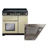 Rangemaster Kitchener Ceramic Range Cooker & Hood Pack, A Rated