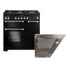 Rangemaster Kitchener Gas Range Cooker & Hood Pack, A+ Rated