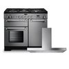 Rangemaster Kitchener Gas Range Cooker & Hood Pack, A Rated