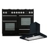 Rangemaster Nexus Dual Fuel Range Cooker & Hood Pack, A Rated