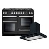 Rangemaster Nexus Dual Fuel Range Cooker & Hood Pack, A Rated