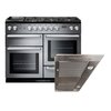 Rangemaster Nexus Dual Fuel Range Cooker & Hood Pack, A Rated